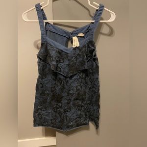 Element Brand tank top with peacock feathers